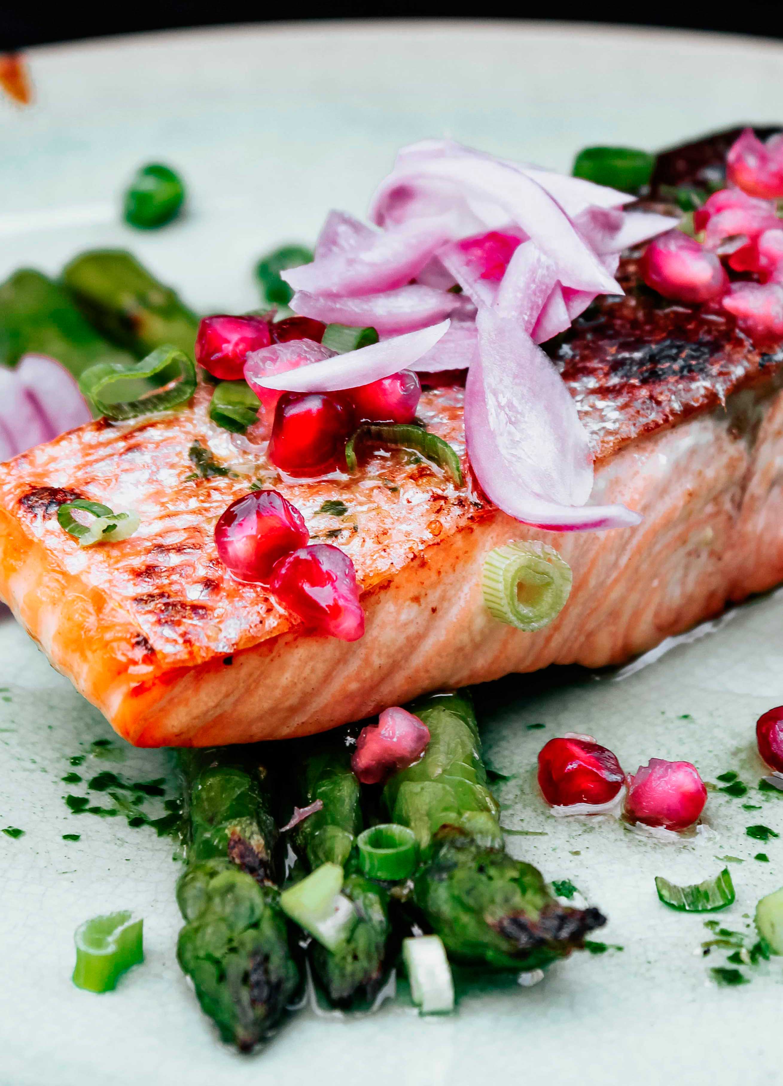 Salmón al cabrales